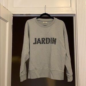 Madewell French Saying Crew Neck Sweatshirt
